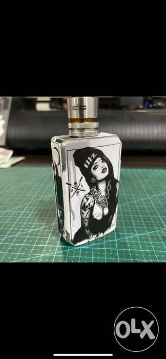 Vaping mod wrap skin vinyl 1