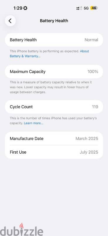 للبيع iPhone (Black Titanium) – حالة كسر زيرو