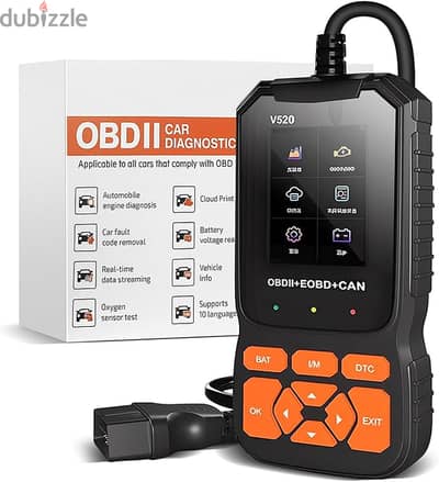 JFIND V520 OBD2        جهاز فحص ومسح أعطال السيارة