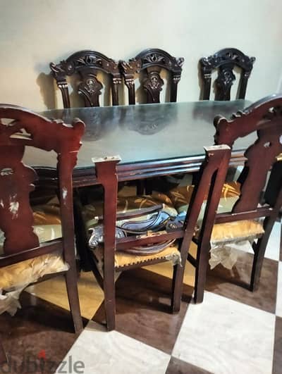 سفرة 6  كراسي  للبيع