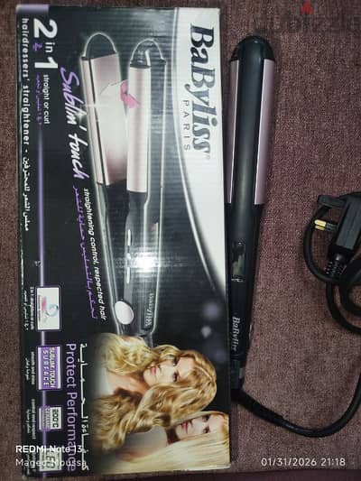 بيبي ليس , baby liss اصليه سيراميك جديده ٢ في ١
