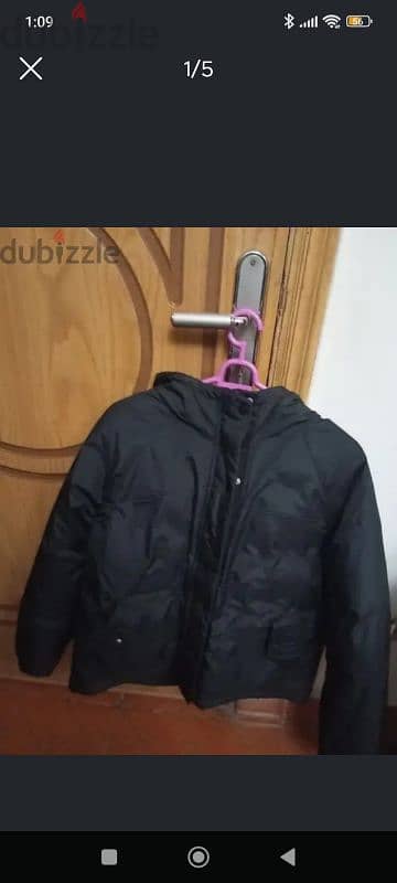 جاكت بامب اسود مقاس s جديد وارد الخارج د