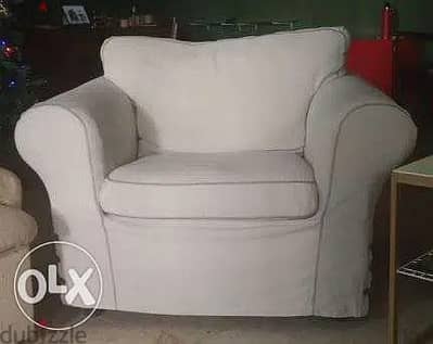 Ektorp Ikea Fauteuil with cover - كرسي اكتورب ايكيا بذراعين بالفرش
