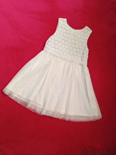 فستان اطفال ابيض من Mothercare