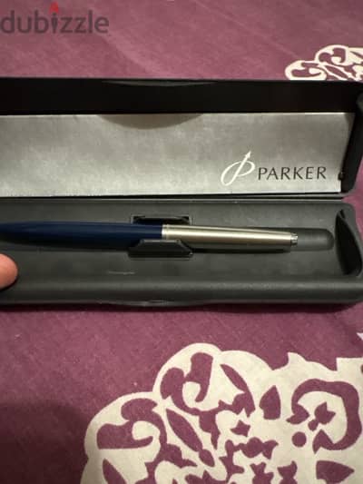Authentic Parker  Pen – Blue & Stainless Steel  Made in USA – With Box