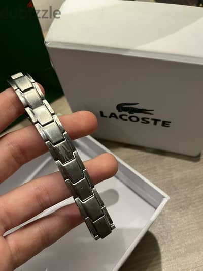 silver Lacoste