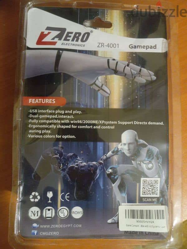 Zero Electronics PS-1 Twin Controller ZR-4001 GamePad 1