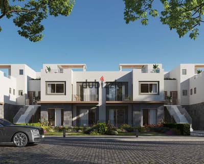 Townhouse Corner for Sale in a Prime Location – In-Levels Compound, Sheikh Zayed, on Elevated Land Facing Beverly Hills