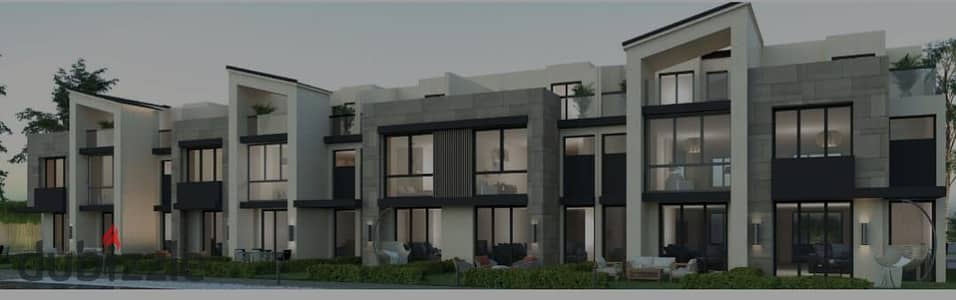 Own a 225-meter townhouse in a very distinctive location in the Kiva project next to Hassan Allam and Palm Hills