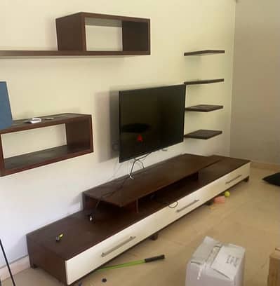 TV unit- وحدة خشب