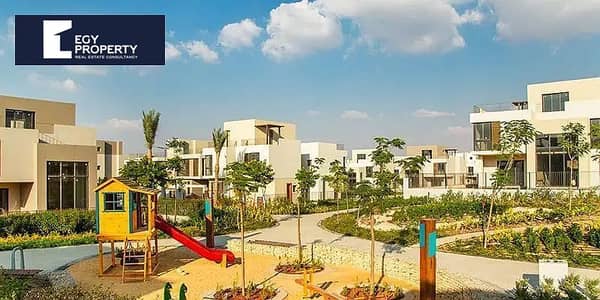 تاون هاوس فيلا للبيع 5 غرف باقل من سعر السوق بالتقسيط علي 8 سنوات في سوديك ايست Sodic East