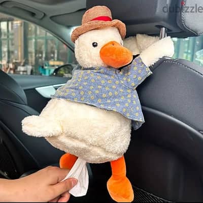 Adorable duck car tissue box