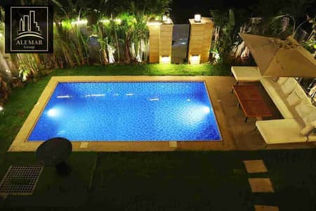 فيلا ايجار مفروش في مدينتي نموذج H بها حمام سباحه تشطيبات خاصه بالكامل اول سكن لوكيشن مميز جدا خطوات للخدمات