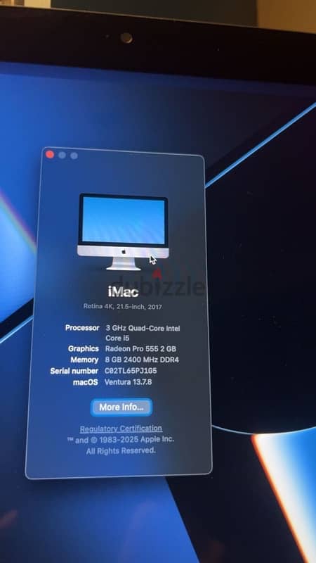 I mac 21.5 inch 1