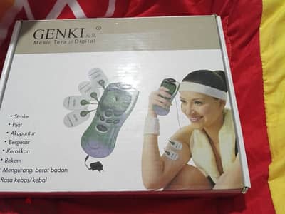 هذا جهاز علاج رقمي من Genki.  يستخدم تقنية التحفيز الكهربائي للاعصاب