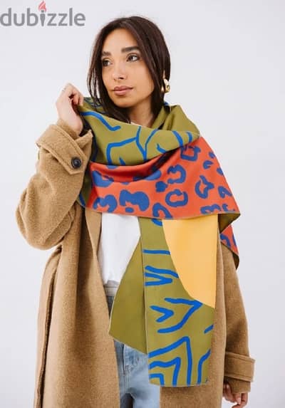 leopard scarf. Used once
