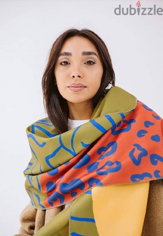 leopard scarf. Used once 1