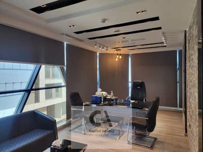 Office for rent, 190 sq m, in a prime mall - fully finished with air conditioning - Fifth Settlement