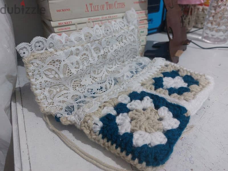 Crochet book cover 4