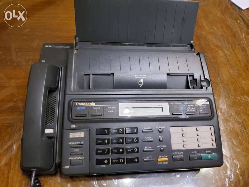 Panasonic fax KX-F130  فاكس باناسونيك حالة ممتازة 1