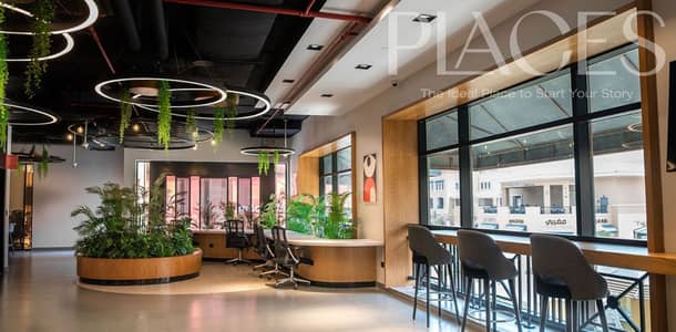 Office for rent in a prime location in Al Rehab, fully furnished and finished, 690m², professional work environment, and close to all services