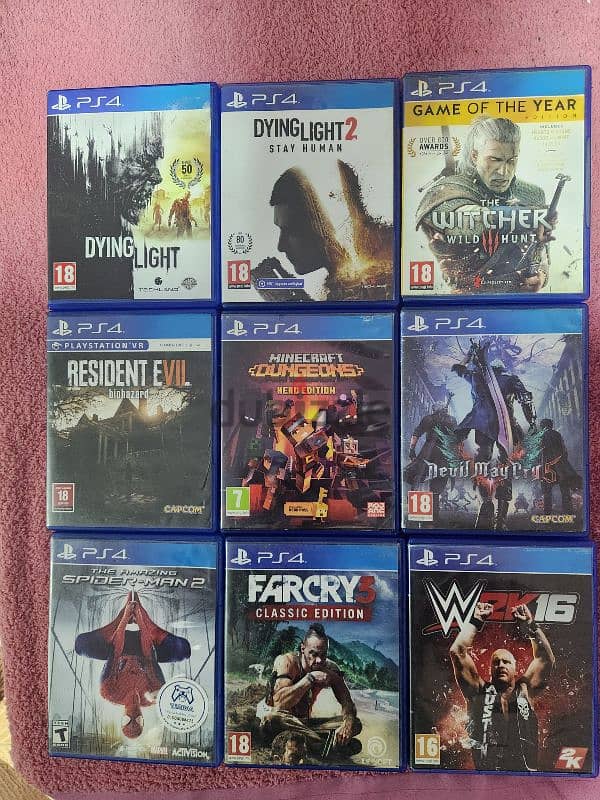 مجموعه العاب ps4 - ألعاب فيديو و إكسسواراتها - 207142293
