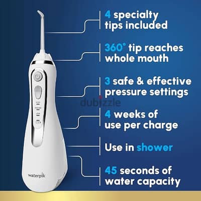 Waterpik Cordless Water Flosser For Teethوتربيك خيط أسنان مائى