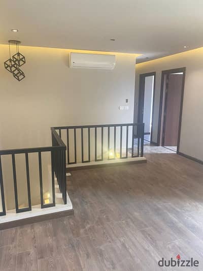 Duplex for rent in Westown Sodic Zayed Compound, including air conditioning, dressing rooms, appliances, and water heaters.