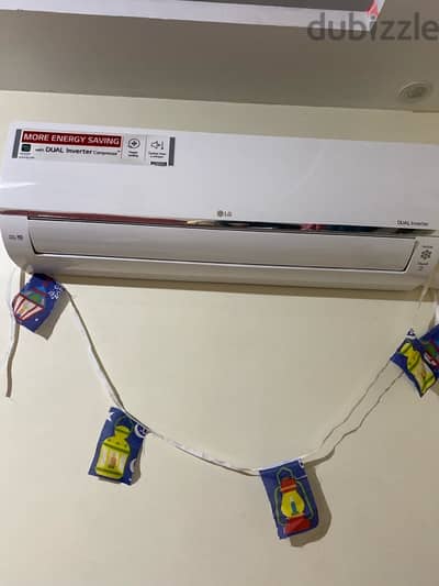 تكييف LG Dual Inverter ٣ حصان - أعلى فئة_بارد  - حالة الزيرو