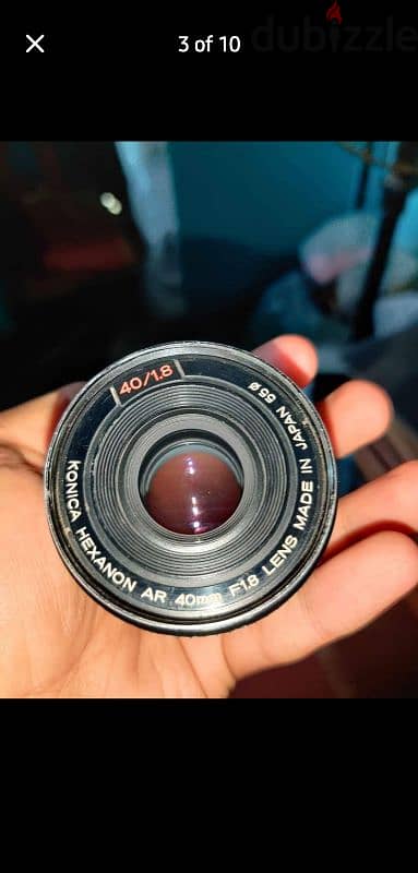 Lens Konica 40mm F 1.8 AR Mount With Mount E adapter