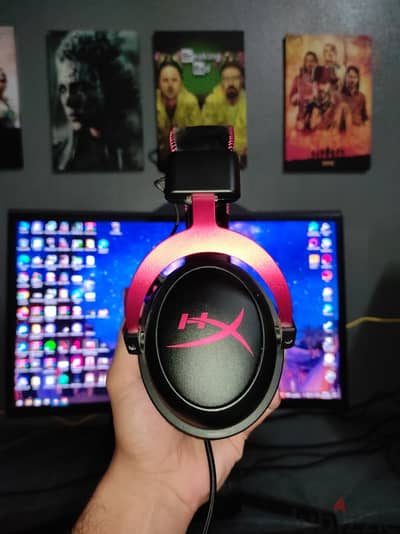 سماعة Hyperx Cloud 2 Wired  SoundCard 7.1 جديدة زيرو بكل المشتملات