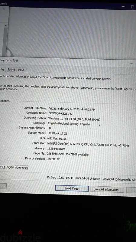 HP ZBook G3 17”65597688257410123
