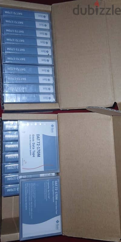 Sun DAT72 digital data storage and tapes