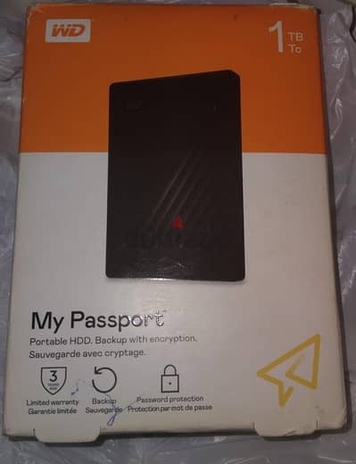 Western Digital 1TB My Passport USB 3.0 Hard Drive - Black