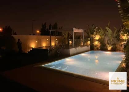 Amazing standalone villa fully furnished with private swimming pool for rent  in prime location in Karma 4 Zayed city