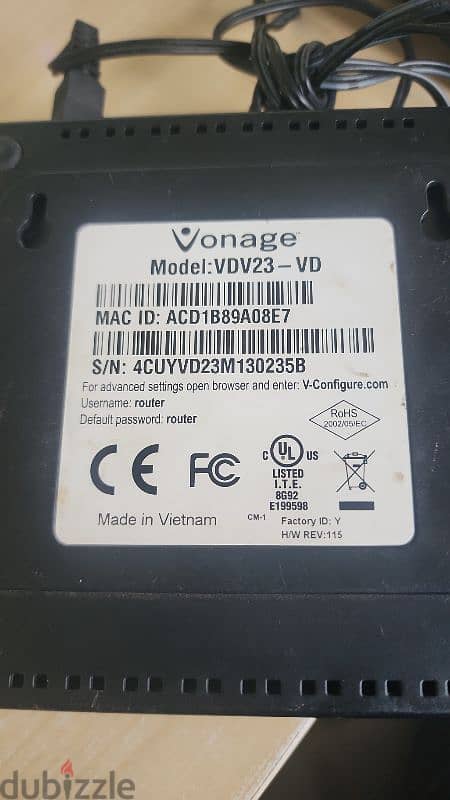 Vonage VDV23-VD 1
