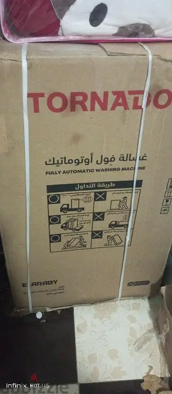 غساله فوق اتوماتيك تورنيدو 9 كيلو