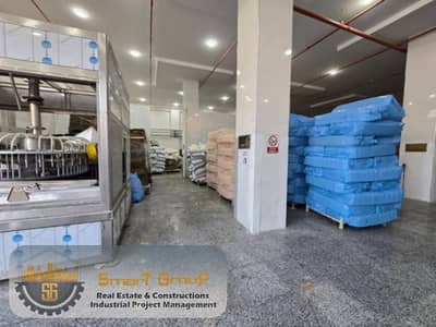 مصنع غذائي للإيجار 2700م – صافي 1650م – بالمعدات – تعبئة زيوت وحبوب