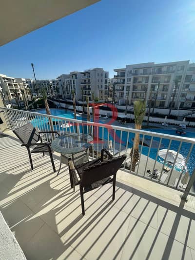 chalet for rent directly to pool 2 bedrooms fully furnished  in marassi faya north coast