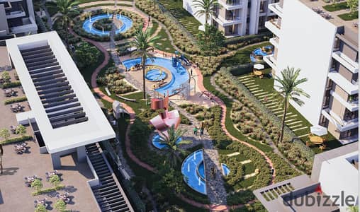 Apartment for sale in the IXORA compound, October Gardens, on Zewail Street, prime location and a bargain price with flexible payment plans.