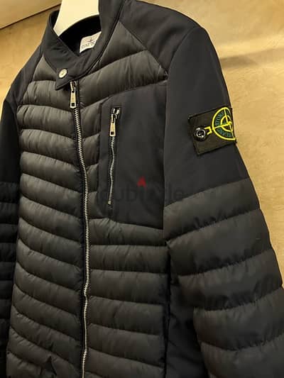 STONE ISLAND original MEMBRANA TC QUILTED VARSITY BOMBER JACKET Size L