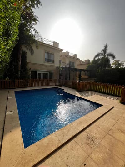 Villa for rent with a private swimming pool in Katameya Heights Compound