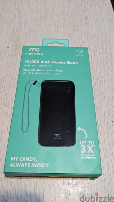 Powerbank 10000 Mah new باور بانك جديد بسعة 10000 مللي أمبير