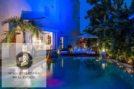 modern villa for furnished rent with private pool altra-modern furniture short terms
