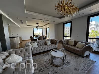 duplex with furniture for rent in westown compound elsheikh zayed ultra modern