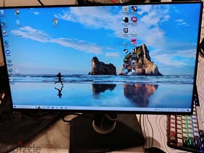 شاشة dell للجيمنج والمونتاج ips 24بوصه100 هيرتز فعلي full hd 1920*1080