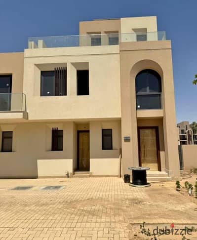 Townhouse for sale with a premium view, ready to move  , fully finished in( Vye Compound,) Sheikh Zayed – by Sodic