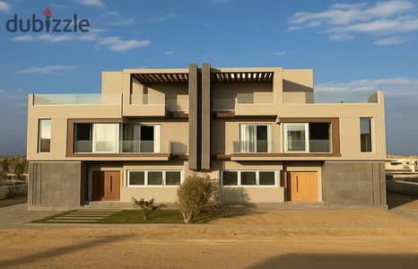 Townhouse for Sale on Dahshour Extension with Landscape View in the Heart of Zayed, inside V Levels Compound, Opposite Beverly Hills”
