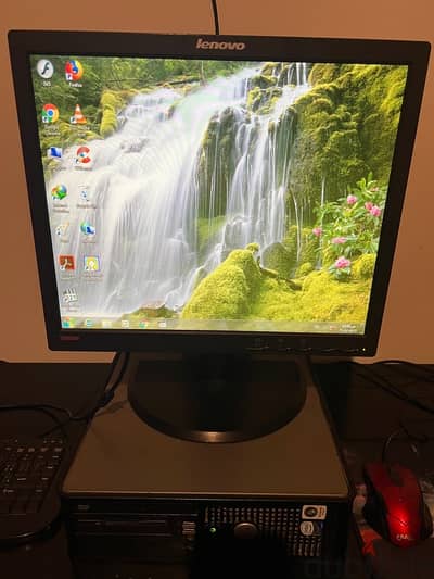 كمبيوتر مكتب كامل Dell + Lenovo
