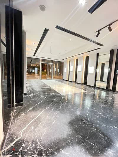 Office or shop for rent, 98 sq m, Walk of Cairo Mall, ground floor, finished with air conditioning, open space, prime location.